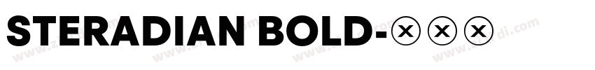 STERADIAN BOLD字体转换